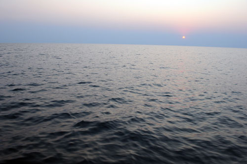 Coucher du soleil � Utinta.