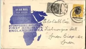 1931 Imperial Airways FF MWAZA LONDON