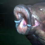 Petrohromis sp. giant - gros plan sur la denture.